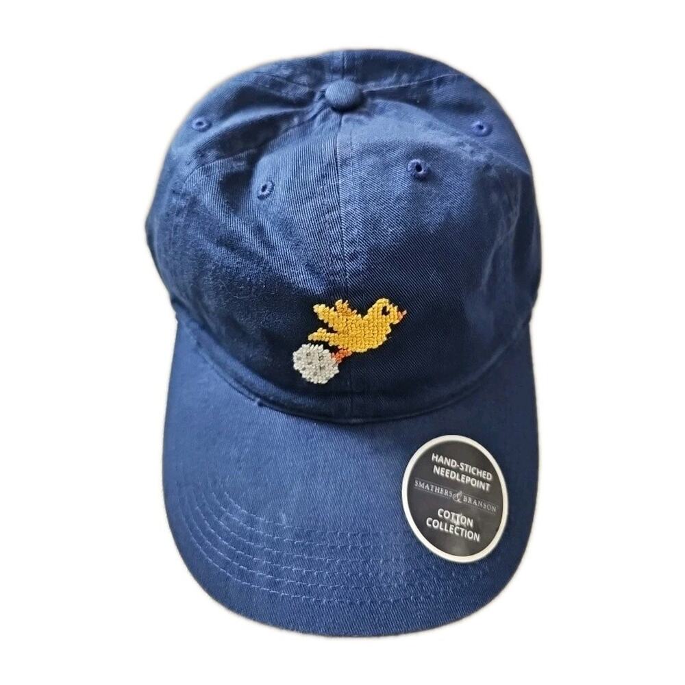Smathers and Branson Hat Adult Needlepoint Birdie Golf Dad Cap Strapback Prep